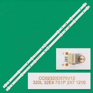 Barra de retroiluminación LED para TV HX-NO.687 CC02320D570V08 32L 2X7 7SIP para AOC T3211M - Product Image 2