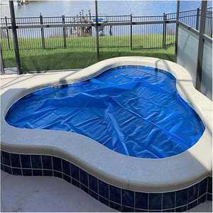 Couverture solaire personnalisable pour piscine, en HDPE écologique, couverture de sol pour piscine, couverture solaire à bulles, couverture de sécurité à bulles, chauffage - Product Image 5