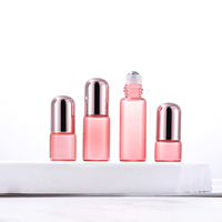 Roller en or rose, crème pour les yeux, à tête ronde, huile essentielle rose transparente, 1/2/3/5ml