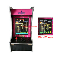 Borne d'arcade Pac-Man de 17 pouces pour bureau, avec jeux d'arcade rétro classiques et machines d'arcade à monnayeur