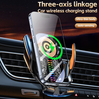 Chargeur sans fil pour voiture Stable Mobile 15W avec serrage automatique et induction infrarouge