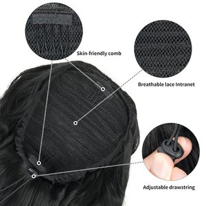 Extension <span class=keywords><strong>per</strong></span> Coda di Cavallo Nera da 26 Pollici, Coda di Cavallo Naturale con Cordoncino <span class=keywords><strong>per</strong></span> Donne |   Extension <span class=keywords><strong>per</strong></span> capelli a coda di cavallo lunga e ondulata, capelli sintetici - Product Image 2