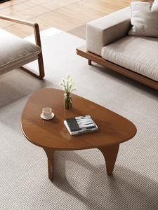 Mesa de Centro Moderna de Madera, Diseño de Mediados de Siglo, Muebles Hechos a Mano para Sala de Estar - Product Image 1