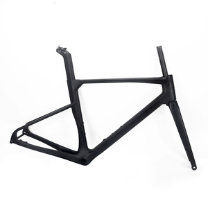 Nouveau vélo de route en fibre de <span class=keywords><strong>carbone</strong></span> intégrale, <span class=keywords><strong>cadre</strong></span> à profil aérodynamique, fourche à disque, 48/50/50/54cm, Chine - Product Image 3