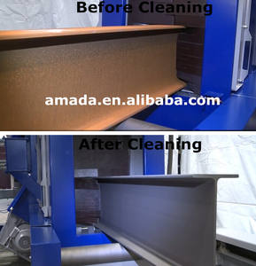 Limpieza automática y eliminación de óxido Bobina de acero Perfil de aluminio y placa de acero Granalladora - Product Image 6