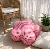 Pouf de sol moelleux en mousse à mémoire de forme déchiquetée pour enfants, idéal pour la décoration intérieure
