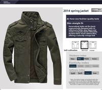 Blouson Tactique Homme Printemps-Automne Zippé Coupe-Vent Tendance Urbaine Mode Sport Vêtement de Travail 100% Coton Polyvalent Nouveauté 2026