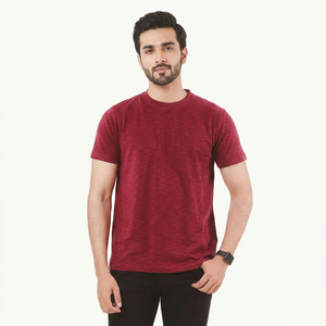T-shirts pour hommes en coton doux à manches courtes, fournisseur OEM, logo personnalisé, marque privée, vente en gros, livraison rapide, prêts à l'emploi - Product Image 1