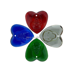 新しいガラス仏ペンダント女性ネックレスガラス仏像ペンダントハート型エネルギーペンダント - Product Image 6