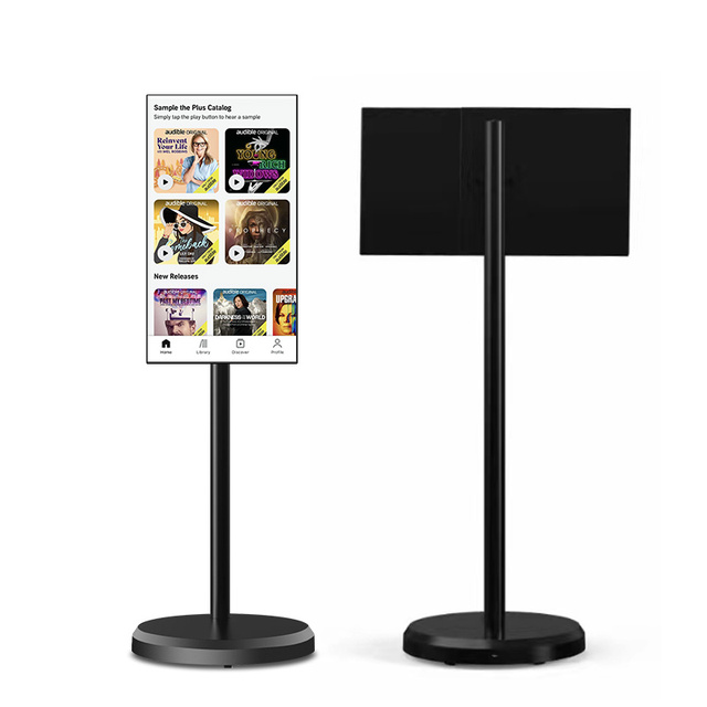 New Product 21.5 Inch Portable Tv Black  Wifi Android 12 Smart TV Tablet 10 Point Touch Screen Monitor 360 Rotating Tv Stand