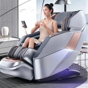 뜨거운 판매 전신 마사지 의자 럭셔리 4D 무중력 지압 전기 난방 SL 트랙 마사지 의자