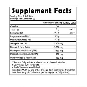 Soporte para la salud ocular y cerebral Suplemento DHA y EPA Omega 3 Cápsula de cápsulas blandas de aceite de pescado para la salud del corazón - Product Image 6