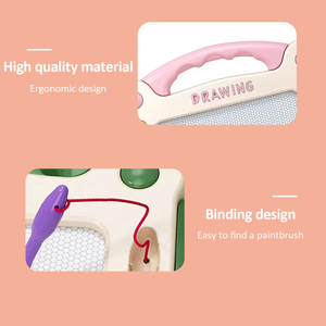 Manyetik çizim kurulu Unisex plastik çocuk Graffiti sanat erken eğitim oyuncak sihirli silgi renkli manyetik çizim kurulu - Product Image 6