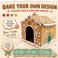 Casa Rascador para Gatos con Diseño Personalizado, Fácil de Montar, de Cartón Corrugado, Cama para Gatos de Interior, Suministro al por Mayor