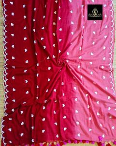Sari en coton Khadi écologique à séchage rapide, tissé et imprimé, pour filles/femmes, léger, pour mariages/occasions spéciales, 370 GRM - Product Image 1