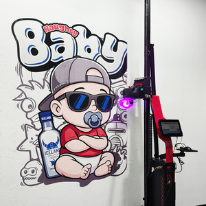 Imprimante murale verticale à double <span class=keywords><strong>mode</strong></span> avec roues et rails pour sol plat ou inégal - Product Image 3