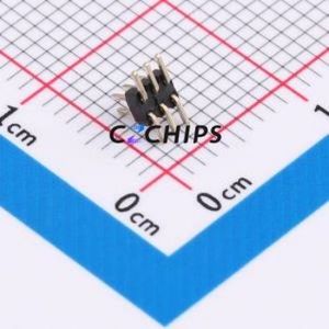 A100US-WS03P Pin Header SMD,P=1mm Connector ( Pin Structure: 2x3P )( Pitch: 1mm )( Row Spacing: 1mm ) - Product Image 2