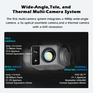 Fimi x8t chuyên nghiệp Nhiệt 4K UHD máy ảnh Drone 20km Phạm vi truyền dẫn GPS động cơ không chổi than điều khiển từ xa UAV cho prosumer - Product Image 4