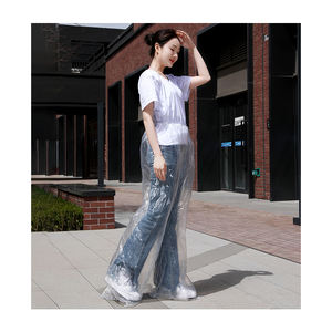 PEプラスチック特大厚く屋外PEキャンプ大人使い捨てレインパンツ工場カスタマイズ - Product Image 4