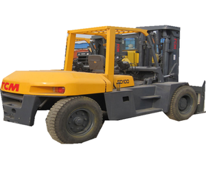 10 Ton TCM <b>Used</b> Diesel Forklift 4WD Solid Tire Rough Terrain Durable for Sale - Product Image 1