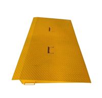 Rampe pliable en acier robuste 6500 kg pour chariot élévateur, attache pour quai de chargement d'entrepôt