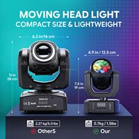 30W Mini LED Moving Head Lichter DJ Party Beleuchtung LED Magic Ball Bühnen-Moving-Beam-Musterlicht mit Fernbedienung