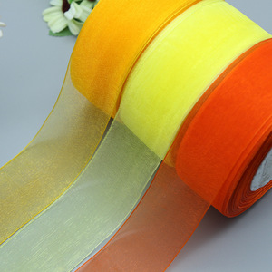 Nastro in Organza di Nylon Trasparente all'Ingrosso in Vari Colori per Decorazioni di Giocattoli - Product Image 5