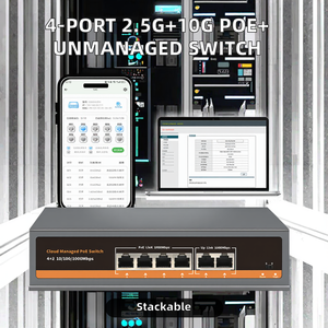 Hot Sale Hisource Hi-K0402WB OEM/ODM 6 Port 10/100/1000Mbps SFP Ethernet <b>PoE</b>+ Unmanaged Stackable Network <b>POE</b> <b>Switch</b> - Product Image 2