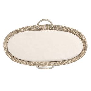 Panier à <span class=keywords><strong>langer</strong></span> pour bébé en jonc de mer tissé, surmatelas à <span class=keywords><strong>langer</strong></span> pour <span class=keywords><strong>commode</strong></span> - Product Image 2