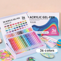 Marqueur acrylique multi-couleurs non toxique Foska, vente chaude, 36 54 couleurs, marqueurs à l'alcool, gel acrylique 3D, ensemble de dessin pour étudiants