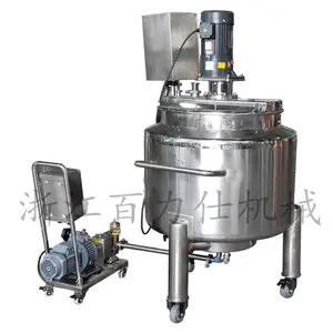 Mixer kacang pasta memasak 500L, peralatan pencampur disinfektan multifungsi garis pembuat saus industri