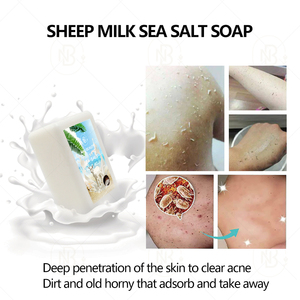 Oem 200g thuần chay rắn Thanh xà phòng Lụa Sữa dê làm bằng tay làm sạch làm trắng sửa chữa sáng - Product Image 3