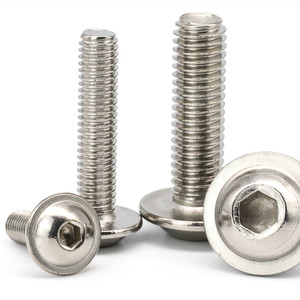ISO7380 Stainless Steel 304 M3 M4 M5 M6 Socket Head <b>Bolt</b> with Pan Mushroom Hex <b>Flange</b> Plain Includes - Product Image 1