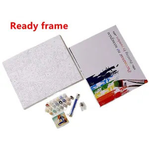 Kit di Design fotografico personalizzato Street Scenery impressionismo pittura fai da te con i numeri su tela