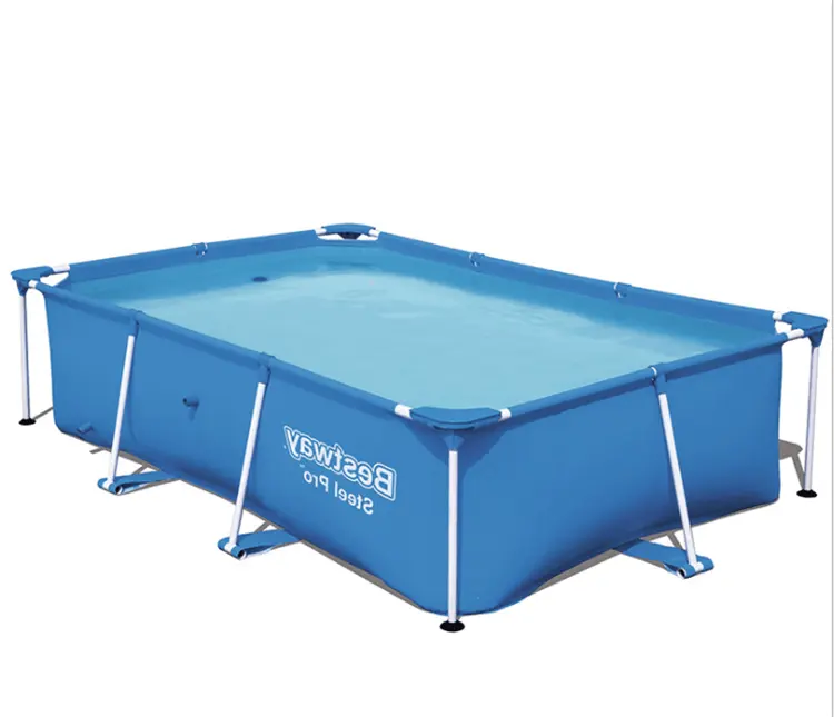 2.21m x 1.50m x 43cm Wholesale factory frame square shape swimming pool for kids and adults