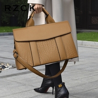 Grand sac à main et sac à main noir de luxe amérique avec logo personnalisé RZCK pour femmes de créateur Sacs fourre-tout Sac à main moyen en cuir PU tissé pour femmes