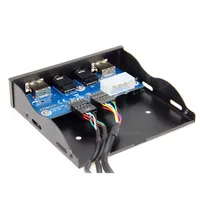 9핀 USB 2.0 허브 마이크 이어폰 어댑터 전면 패널 플로피 디스크 FDD 디스크 드라이브 HD 오디오 마더보드 컨버터