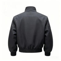 Veste de course surdimensionnée personnalisée de haute qualité pour hommes, fabriquée en usine OEM/ODM, avec tissu personnalisé et strass thermocollés
