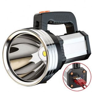 CITICITY Manufacturer Powerful Search Emergency <b>Light</b> Long Distance <b>Rechargeable</b> Handheld Flashlight Work <b>Light</b> - Product Image 1