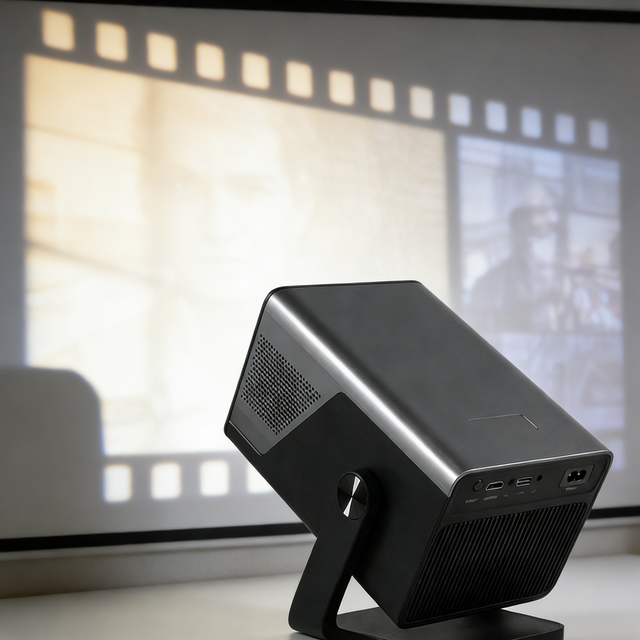 X7AR 1080P Android 14 Projector with Wireless Casting & for Auto Focus for Small Meetings & Training