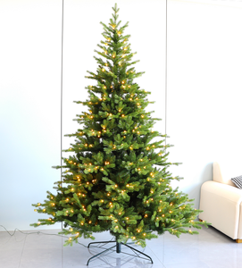 <span class=keywords><strong>Sapin</strong></span> de Noël <span class=keywords><strong>artificiel</strong></span> réaliste en PE de qualité supérieure de 4 pieds, 5 pieds, 6 pieds, 7 pieds, 2024, avec lumières blanches chaudes - Product Image 5