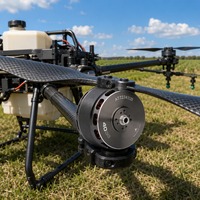 Moteur brushless T-MOTOR AT7224 KV190 40CC à arbre long 10-12S 6000W à couple élevé pour drone agricole VTOL à voilure fixe