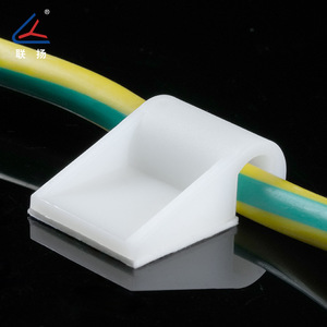 Clip de câble Lianyang en nylon blanc HK-7 auto-adhésif pour la gestion des faisceaux de câbles - Product Image 3