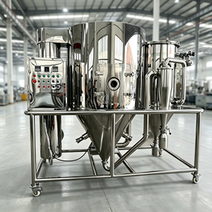 Machine de fabrication de poudre de protéines, de crème non laitière et de granulés d'huile de chanvre <span class=keywords><strong>CBD</strong></span> par séchage par pulvérisation sous pression ou centrifugation commerciale - Product Image 1