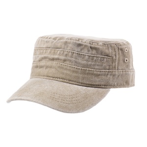 Casquettes décontractées pour hommes, casquettes plates effet vieilli, casquettes en jean 100% coton, casquettes de baseball en toile lavée, vente en gros OEM - Product Image 3