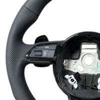 Volant en cuir à fond plat personnalisé pour Audi A3 8V A4 B8 A5 A6 A7 Q3 Q5 Q7 S8 R8 S3 S5 – Vente Flash