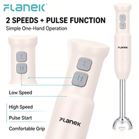 Mixeur Plongeant FLANEK NF-9002 480W, 2 Vitesses, Bouton Poussoir, pour Broyer la Glace et Préparer des Smoothies