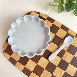 Ensemble de vaisselle pour bébé en silicone de qualité alimentaire sans BPA, sans PVC, sans phtalates, bol à ventouse antidérapant, cuillère souple, lave-vaisselle, pour enfants - Product Image 1