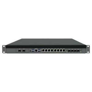 Topton 1U Rack Mount Firewall Mini <b>PC</b> Intel Xeon E5-2699V4 2695V4 C612 X99 4*/2*10G SFP 8*2.5G LAN 2*NVMe 2*SATA NAS Server Host - Product Image 1
