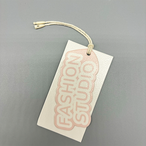 Etiquetas de papel ecológicas con logotipo personalizable con estampado en caliente y acabado impreso/en relieve para bolsos de ropa de alta gama, zapatos - Product Image 6